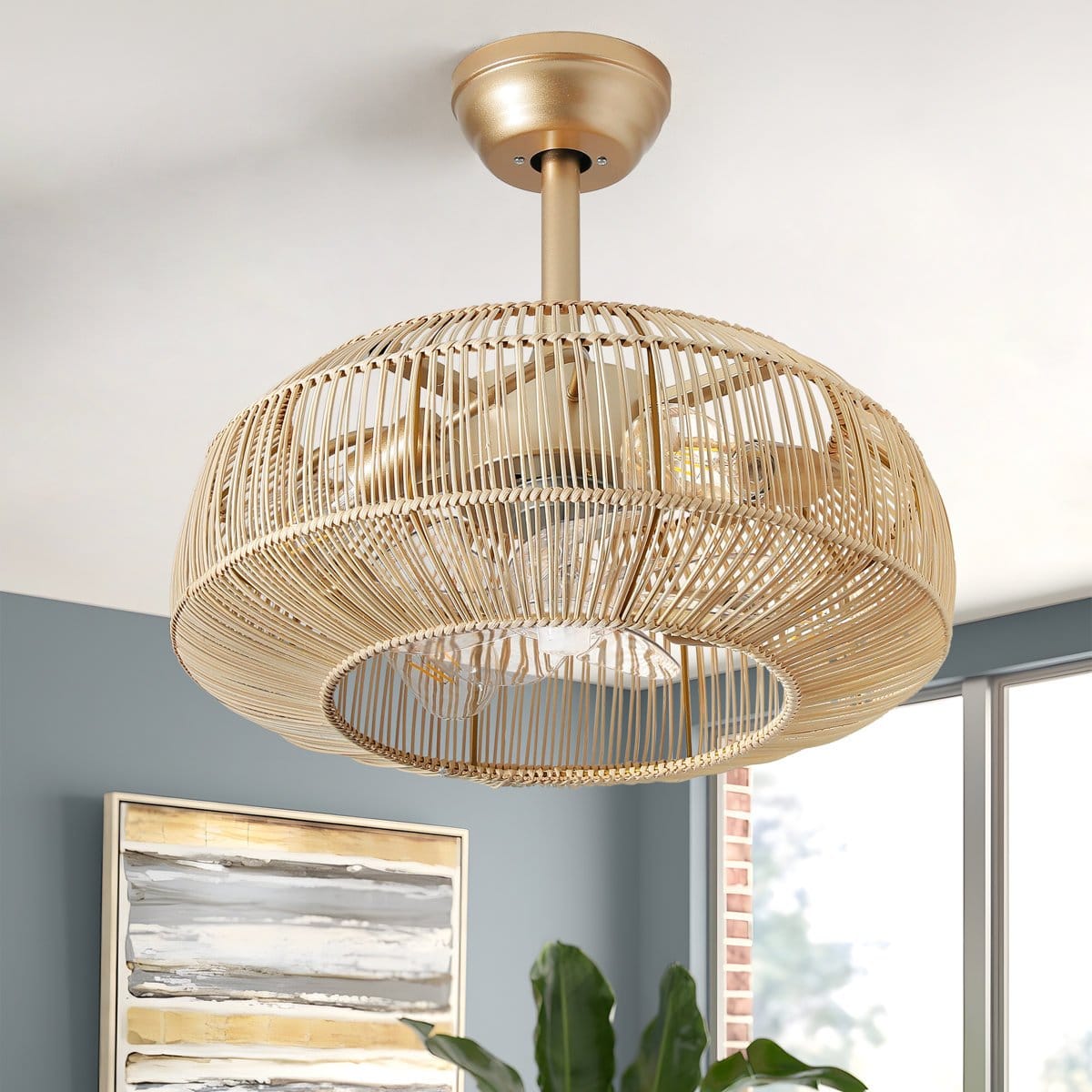 Artelia 20'' Ceiling Fan with Light Kit (New, Open box)