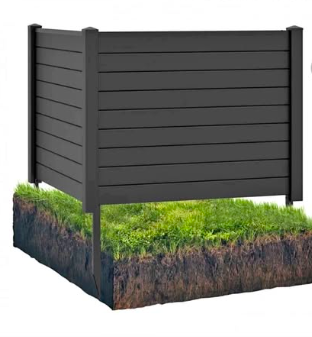 Outdoor 48"1 X 48th Pvc Privacy Fence Panels With Ground Cestway ( New, Open Box)
