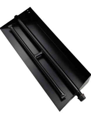 18"-24" Burner Pan for Gas Fireplace Gas Fireplace Burner Gas fire pits Gas Logs Propane Burner (18) ( New, Open Box)
