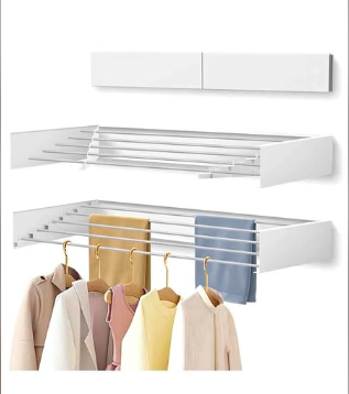 Collapsible, Wall Mounted, Clothes Drying Rack ( New)