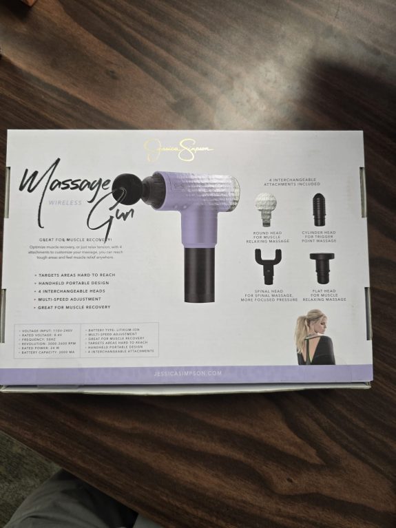 Jessica Simpson Wireless Massage Gun JS-MASG-21-POR ( New)