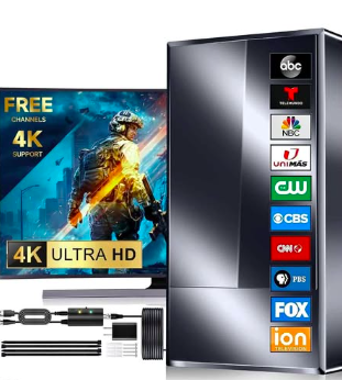 2025 Strongest TV Antenna Indoor, 3200+ Miles Outdoor Long Ranges, Digital Antenna for Smart TV ( New, Open Box)