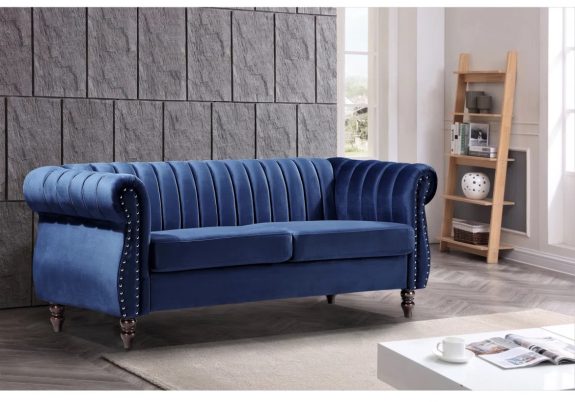 Delmario 76.4'' Velvet Sofa