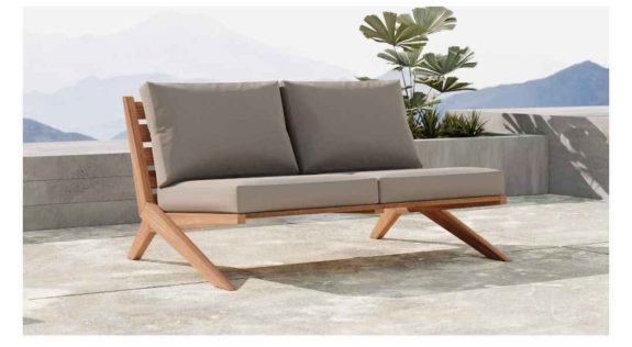 Tahiti Waterproof Fabric Outdoor Loveseat (new open box)
