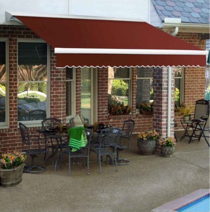 Beauty-Mark DTL10-74-TER 10-Feet Destin-LX Hood Left Motor Awning Terra Cotta One Size (new)