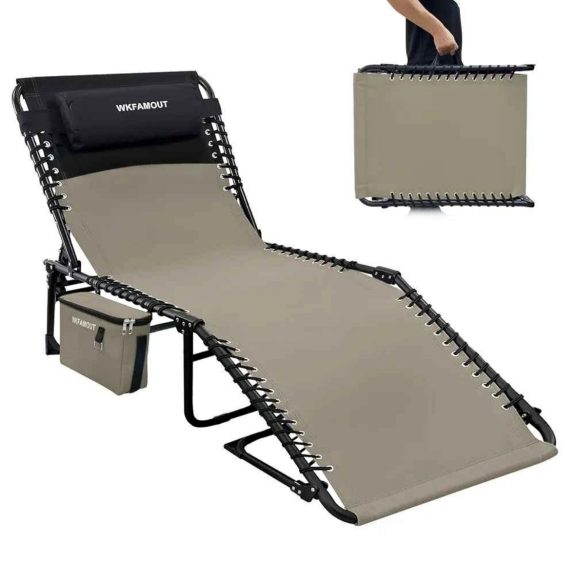 WKFAMOUT Folding Lounge Chair Outdoor (new open box)