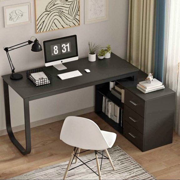 Latwon L-Shape Desk (New-Open Box)