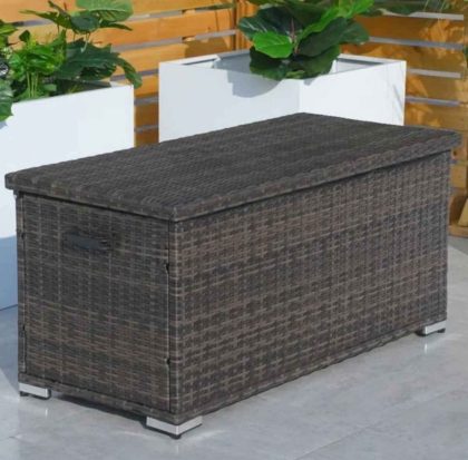 Moda Furnishings Lockable Metal Storage Box (New)